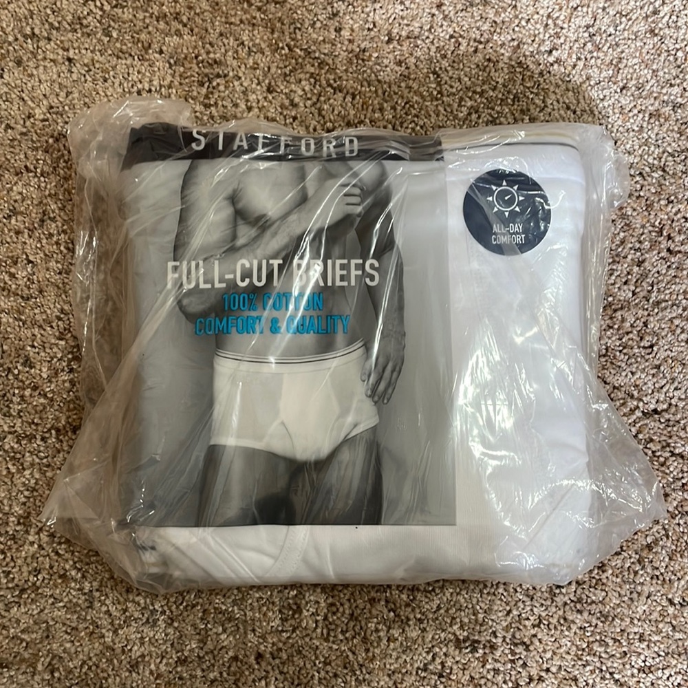 Mens 100% cotton briefs